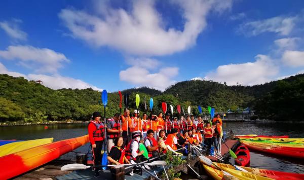 珠海江门夏日皮筏艇团建_企业水上拓展_夏季户外团队活动策划
